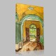 Van Gogh-The Hall of asylum Stampa su Tela