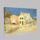 Van Gogh-The Yellow House at Arles Stampa su Tela