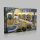 Van Gogh-The garden of the hospital of Arles Stampa su Tela