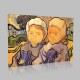 Van Gogh-Two Little Girls Stampa su Tela