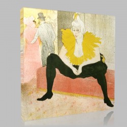 Henri de Toulouse-Seated Clowness Stampa su Tela