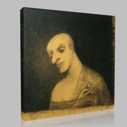 Odilon Redon-Imaginary Figure Stampa su Tela