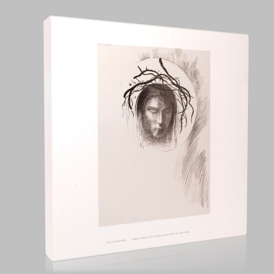 Odilon Redon-Jesus Christ from Le Tentation de Sain Canvas