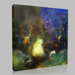 Odilon Redon-Roger and Angelica Stampa su Tela