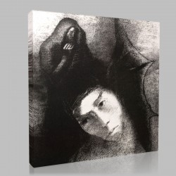 Odilon Redon-The Tentaion Saint Antoine Stampa su Tela