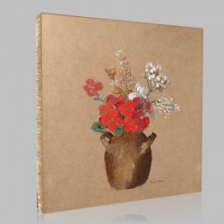 Odilon Redon-Vase of Flowers Stampa su Tela