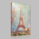 Georges-Pierre Seurat-Eiffel Tower Stampa su Tela