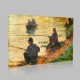 Georges-Pierre Seurat-Fishermen Stampa su Tela