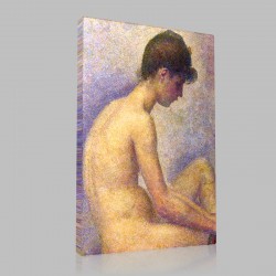 Georges-Pierre Seurat-Poseuses,Detail Stampa su Tela