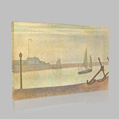 Georges-Pierre Seurat-The Horse of Gravelines, evening Canvas Georges-Pierre Seurat-The Horse of Gravelines, evening Canvas