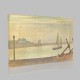 Georges-Pierre Seurat-The Horse of Gravelines, evening Canvas Georges-Pierre Seurat-The Horse of Gravelines, evening Canvas
