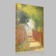Georges-Pierre Seurat-The Street Saint-Vincent in Montmartre in spring Stampa su Tela