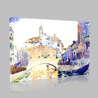 Henri Edmond Cross-Canal à Venise Canvas