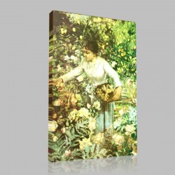 Henri Edmond Cross-Coin de Jardin à Monaco Détail Stampa su Tela