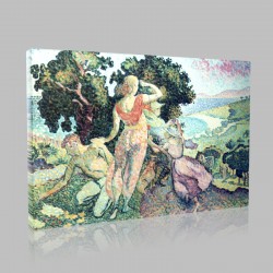 Henri Edmond Cross-Etude pour Excursion Stampa su Tela