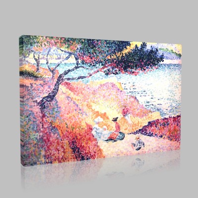Henri Edmond Cross-La Baie de Cavalière Canvas Henri Edmond Cross-La Baie de Cavalière Canvas