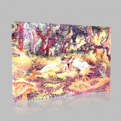 Henri Edmond Cross-La Forêt Stampa su Tela