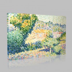 Henri Edmond Cross-La Maison Rose Stampa su Tela