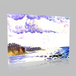 Henri Edmond Cross-La Villa sur la Mer Stampa su Tela