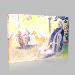 Henri Edmond Cross-Les Champs Elysées Stampa su Tela