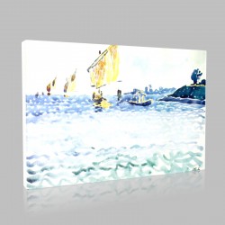 Henri Edmond Cross-Les barques Stampa su Tela