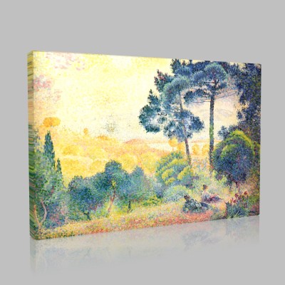 Henri Edmond Cross-Paysage provençal Canvas