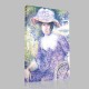 Henri Edmond Cross-Portrait de Mme Cross Canvas Henri Edmond Cross-Portrait de Mme Cross Canvas