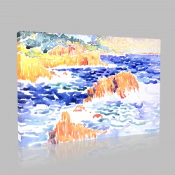 Henri Edmond Cross-Rochers au Trayas Stampa su Tela