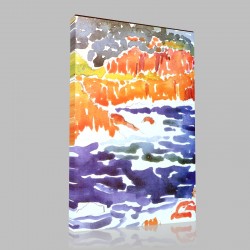 Henri Edmond Cross-Rochers au Trayas, détail Stampa su Tela