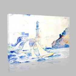 Henri Edmond Cross-vers Entré d'un Port Stampa su Tela