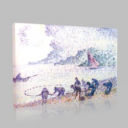 Henri Edmond Cross-vers Les Pêcheurs Stampa su Tela