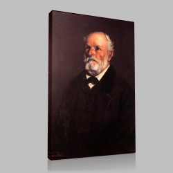 Gustave Le Courbet-Portrait de Régis Courbet Stampa su Tela