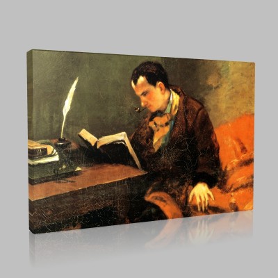 Gustave Le Courbet-Portrait of Baudelaire Canvas