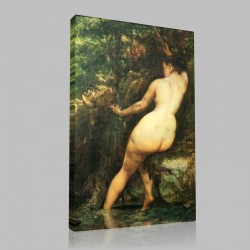 Gustave Le Courbet-The Source Stampa su Tela