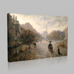 Jean François Raffaëlli-Boulevard Stampa su Tela