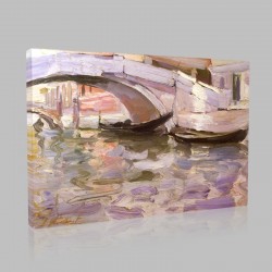 John Singer Sargent-Under The Rialto Bridge Stampa su Tela