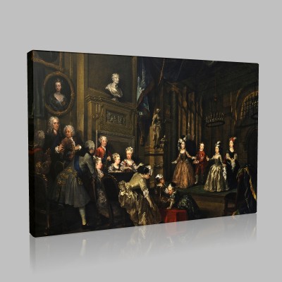 William Hogarth-A Performance of the Indian Emperor Stampa su Tela