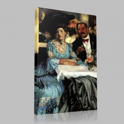 William J. Glackens-At Mouquin Stampa su Tela