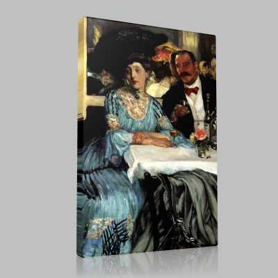 William J. Glackens-At Mouquin Stampa su Tela