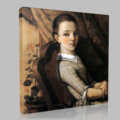 Gustave Le Courbet-Portrait of Juliette Courbet Canvas