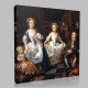 William Hogarth-The Graham Children Stampa su Tela