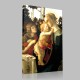 Botticelli-Vierge à l'Enfant et le petit saint Jean Stampa su Tela