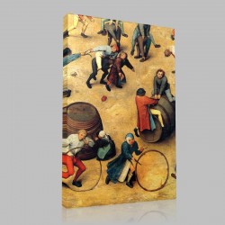 Bruegel-Sets of Children, Cerceaux Detail Stampa su Tela