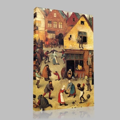 Bruegel-The Combat of Carnival and Lent Canvas
