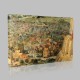 Bruegel-The Tower of Babel, Detail the city on the left Canvas