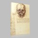 Leonardo DaVinci-Etude de crâne, de face Canvas