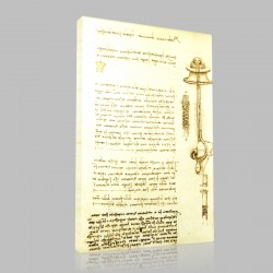 Leonardo DaVinci-Etude de flotteur avec tubes de respiration pour scaphandrier, codex Arundel Stampa su Tela
