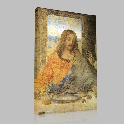 Leonardo DaVinci-Last Dinner,Christ Detail Canvas