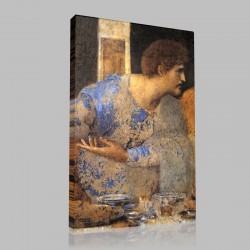 Leonardo DaVinci-Last Dinner,Détail saint Matthieu Stampa su Tela