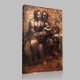 Leonardo DaVinci-The Virgin ans Child with Saint Anne and Saint John the Baptist Canvas